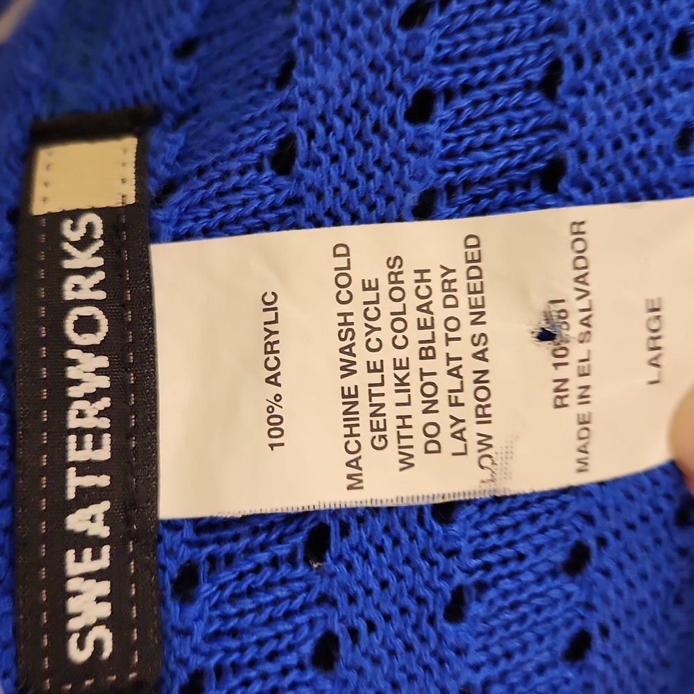 Sweaterworks Blue Cardigan - Picture 4 of 4